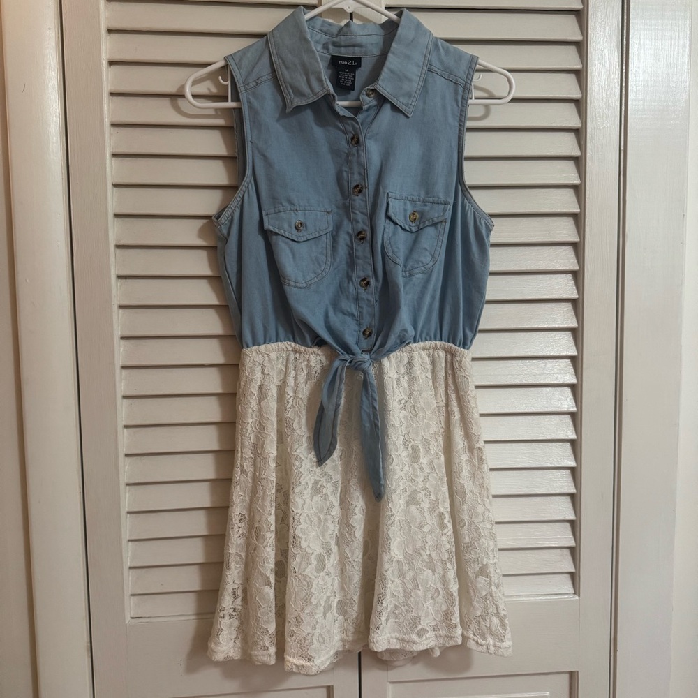 Denim & Lace Dress